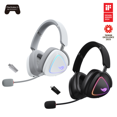 ASUS ROG Delta II Tri-Mode Wireless Gaming Headset - White (2Y)