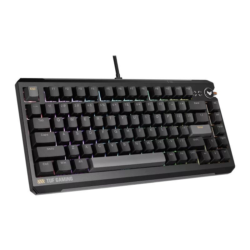 ASUS TUF Gaming K4 HFX Magnetic 75 Keyboard - Black