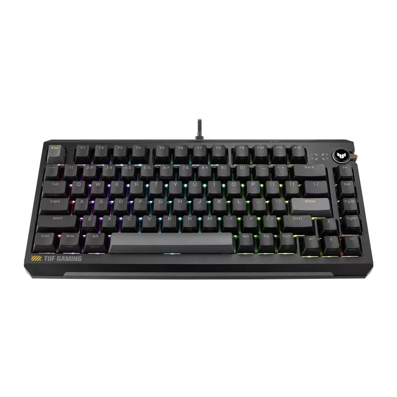 ASUS TUF Gaming K4 HFX Magnetic 75 Keyboard - Black