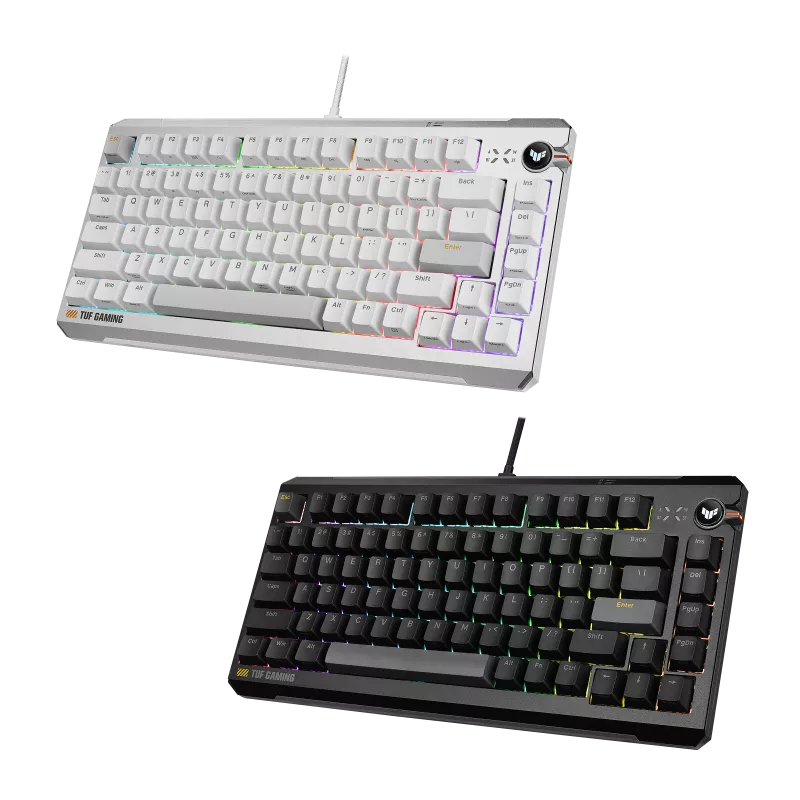 ASUS TUF Gaming K4 HFX Magnetic 75 Keyboard - Black